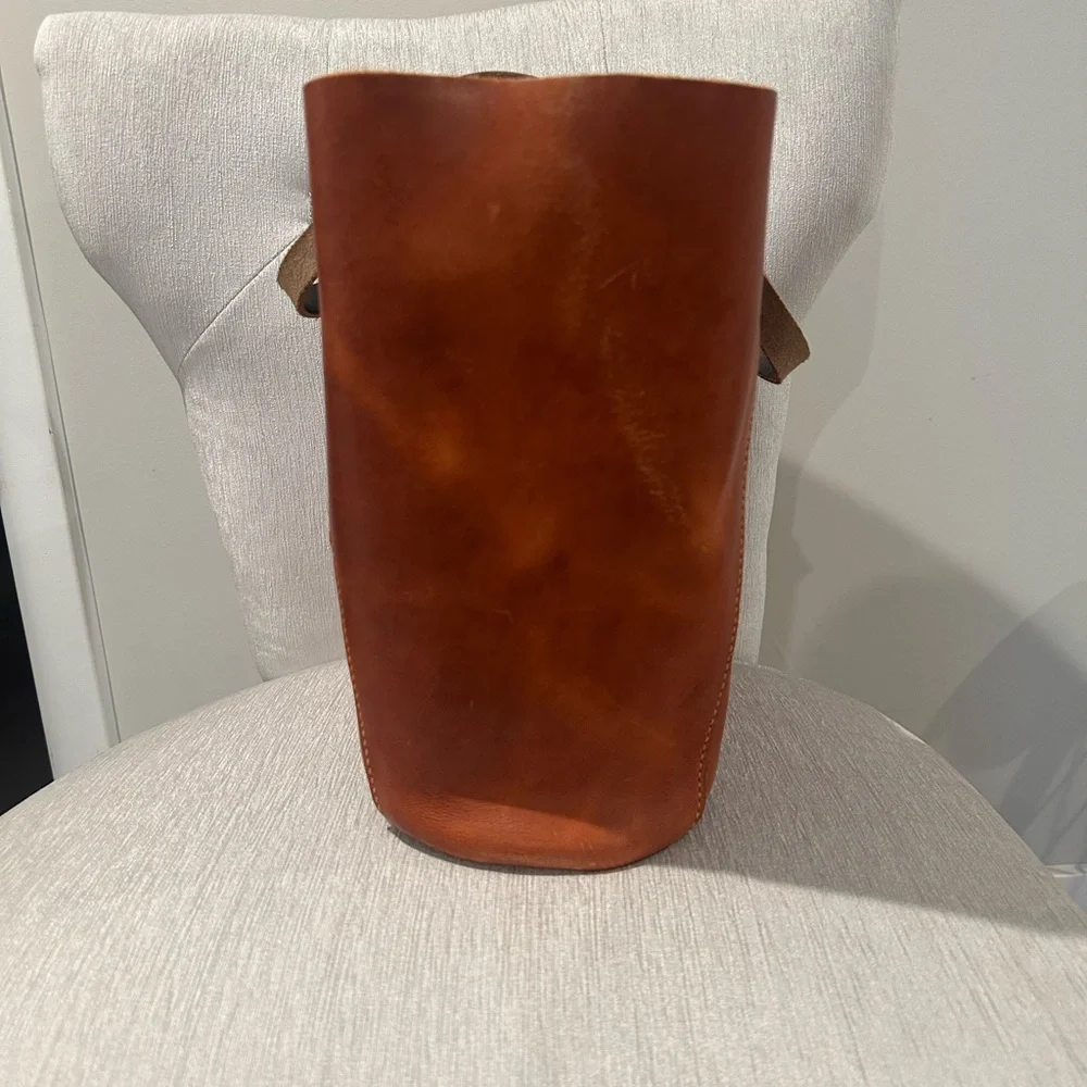 🐑🐑 Lamb Leather Goods English Tan Derby large Shopper 🐑🐑 - Picture 2 of 9